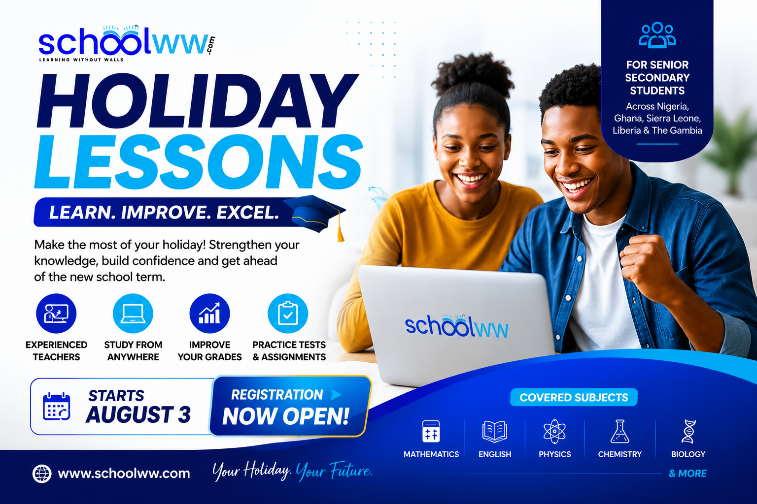 Holiday Lessons for Senior Secondary School Students